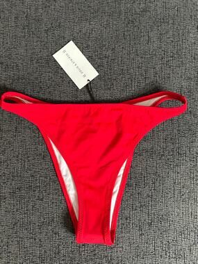 Solid & Striped x RE/DONE The Hollywood Bikini Bottom Red Womans M NWT